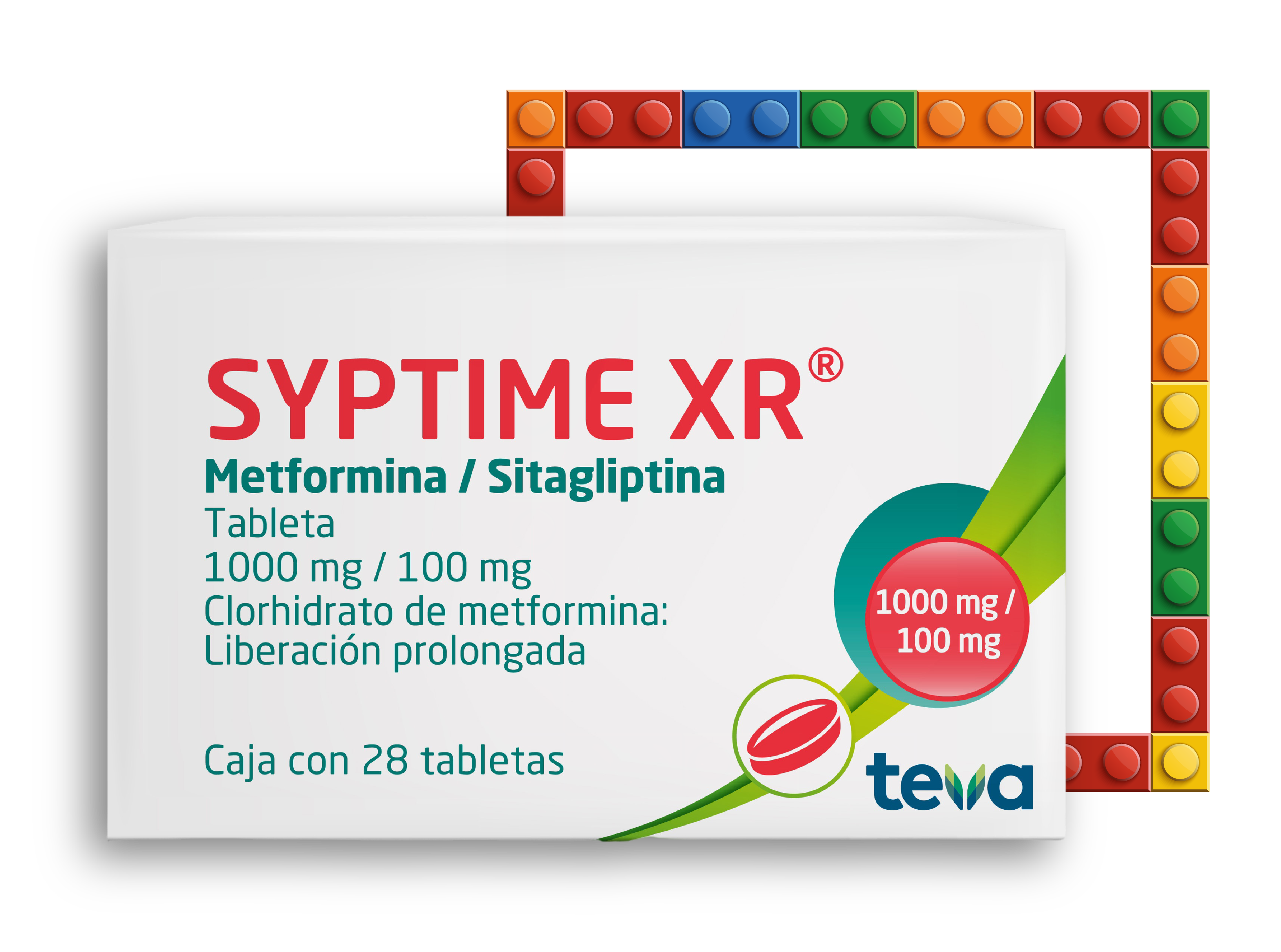 Caja Syptime XR 1000mg/50mg