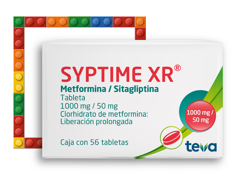 Caja Syptime XR 1000mg/50mg